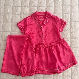 Juicy Couture - Size 7-8 - Kids Fuchsia and Silky Pajama Set
